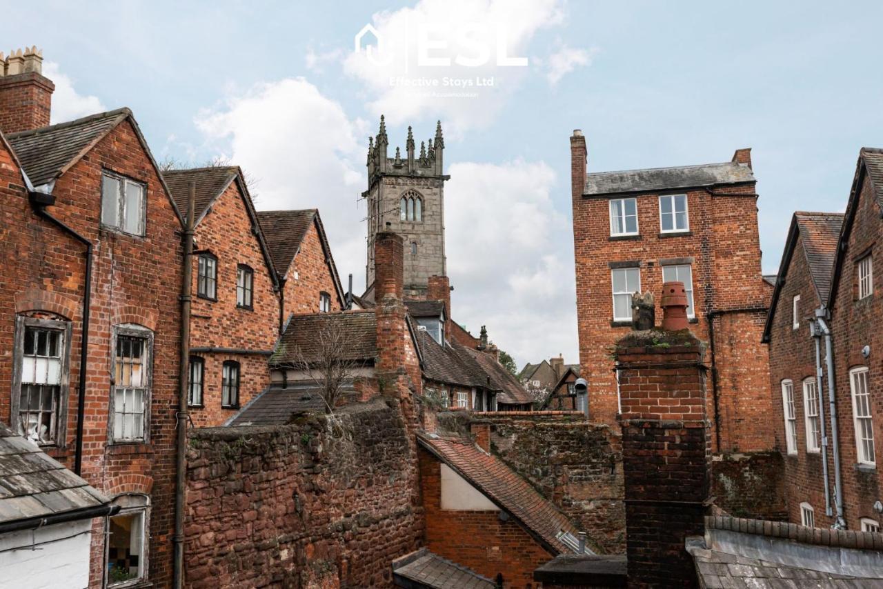 Elegant Apartment On Historic Cobbled High St Shrewsbury Town Centre Ngoại thất bức ảnh